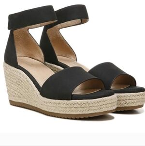 Soul By Naturalizer Black Wedge Sandals